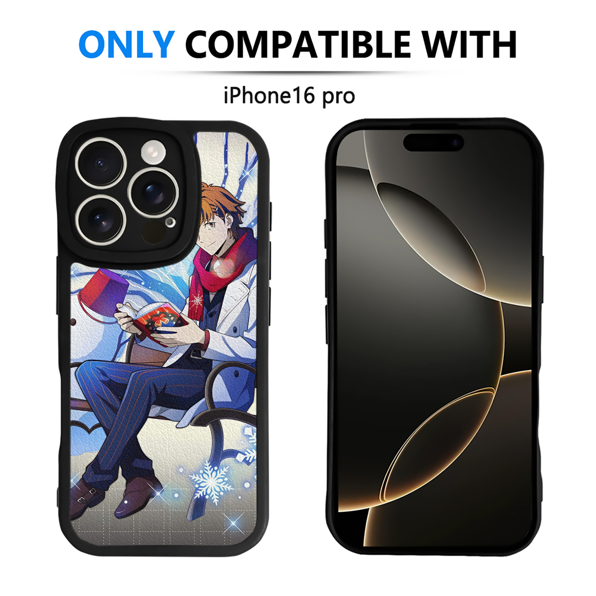 （画像用） 文豪ストレイドッグス Bungo Stray Dogs 【iPhone 16シリーズ対応】シリコンスマホケース（レザー調） 材質：シリコン